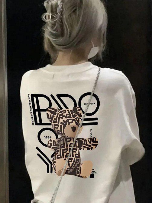 Футболка жіноча з принтом  42 Біла 2664082048 Дніпро - фото 1