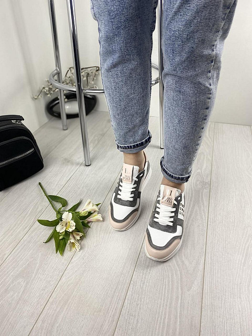 EMELI Кросівки жіночі EMELI 821/5 комбінований (весна-осінь, шкіра натуральна) (2707) лише 38р. Коломия - фото 2