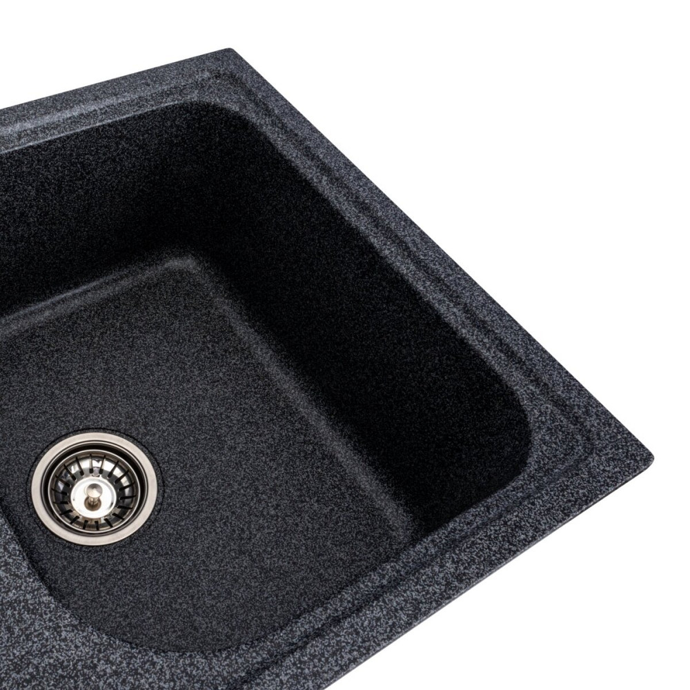 PLATINUM Гранітна мийка для кухні Platinum 7950 Equatoria матовий Графіт Київ - фото 3