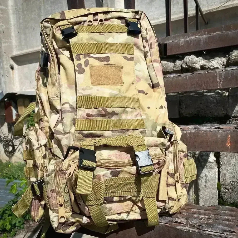 Рюкзак тактичний Нейлон мультикам, 50 л Запоріжжя - фото 9