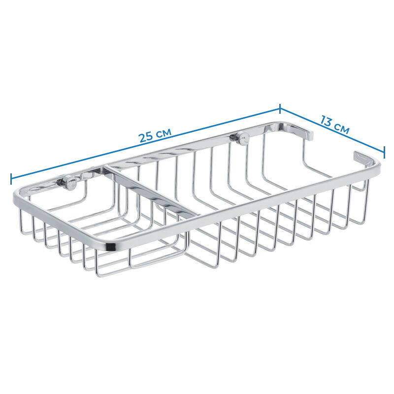 Полка-решетка с мыльницей Zerix LR337 (LL1455) Киев - изображение 2