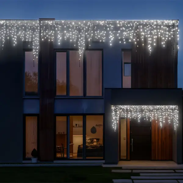 Вулична гірлянда Бахрома 50 м 840 LED чорний провід Білий 50MBW Коломия - фото 2