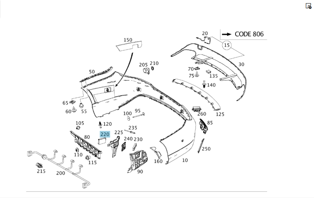 Mercedes-Benz  A0009052504 Радарний датчик контролю мертвої зони у задній бампер GLC X253 E-class W212 SLK/SLC R172 Одесса - изображение 2