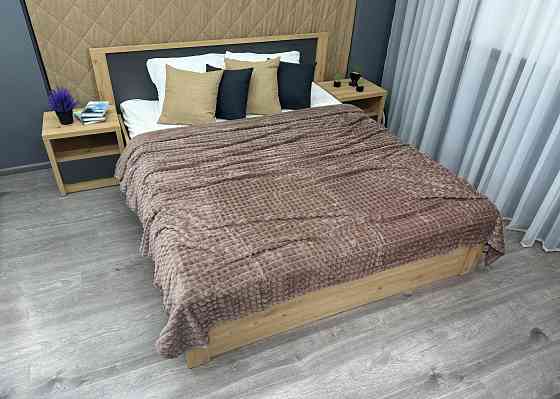 Плед-покривало Кубик 200х220 см (+-10см) Пудровий (87-233) Київ