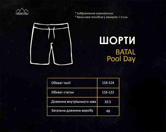 Плавальні шорти чоловічі Pobedov Pool day BATAL Totem Київ
