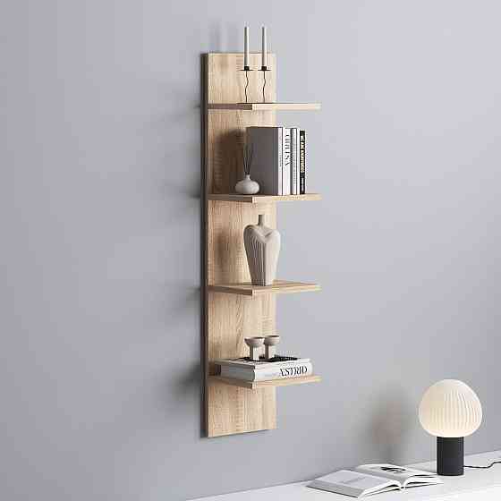 Полка на стену VAYS, навесная полка M-51 Дуб Сонома Львов