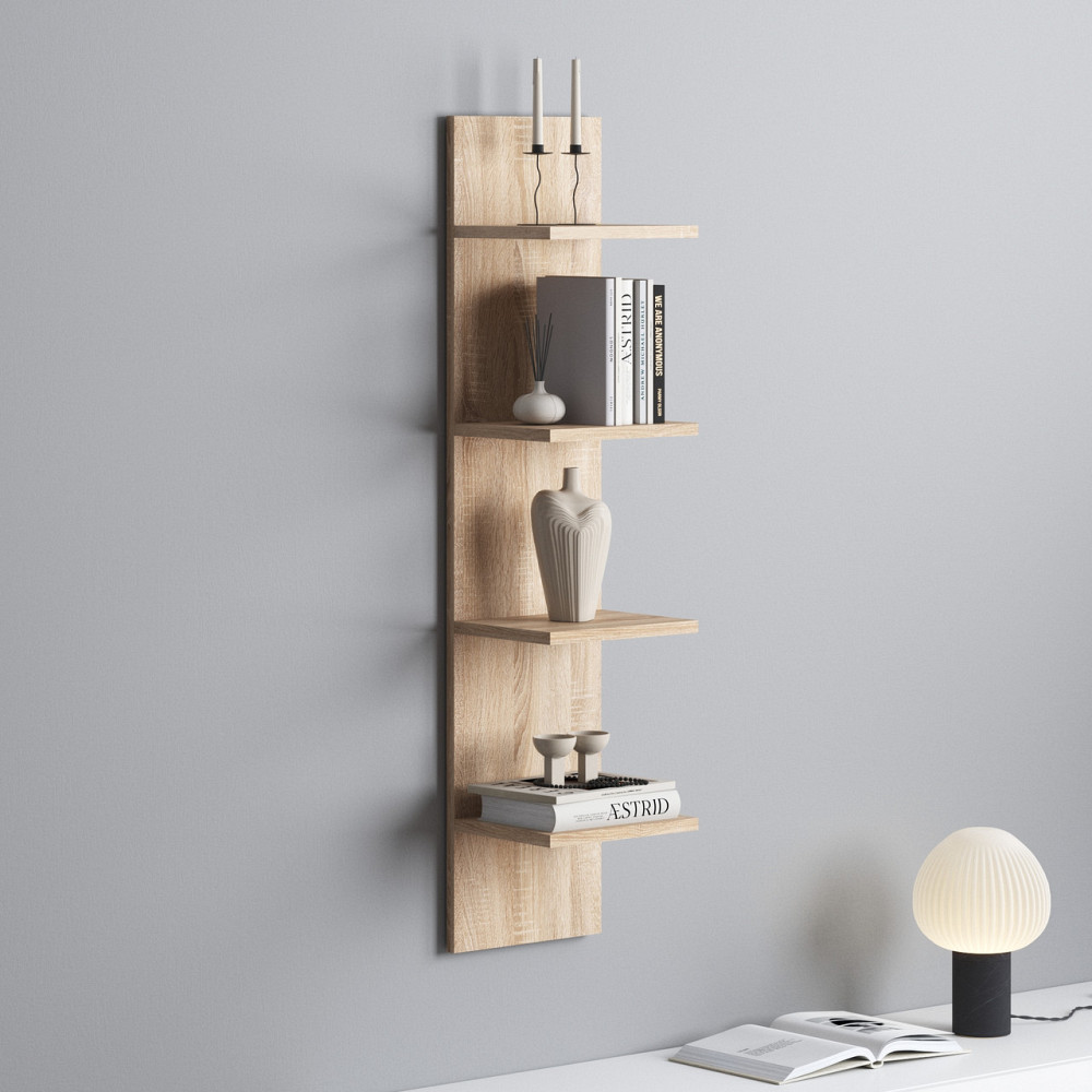 Полка на стену VAYS, навесная полка M-51 Дуб Сонома Львов - изображение 1