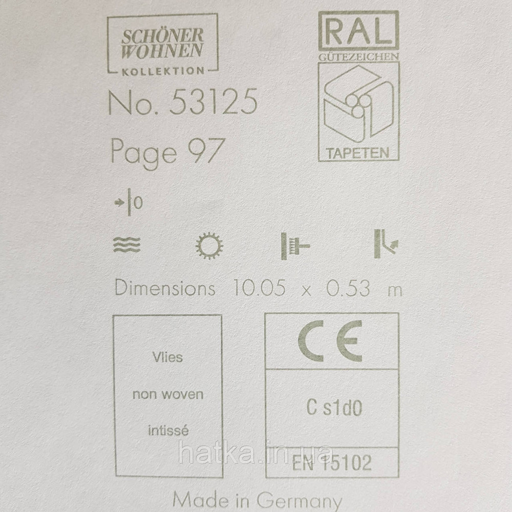 Шпалери вінілові на флізелін Marburg New Spirit 0.53х10 м під венеціанську штукатурку золотисті на сірому Київ - фото 3