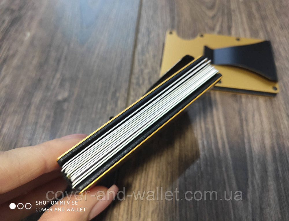 Металевий картхолдер затискач для купюр і карток Київ - фото 5