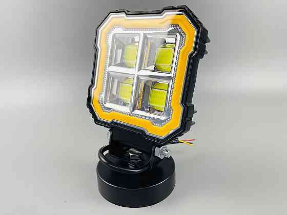 Фара LED квадратна, 32W біле та жовте світло, 112 мм х 128 мм х 37 мм (ширина). 9-60V. Мукачево