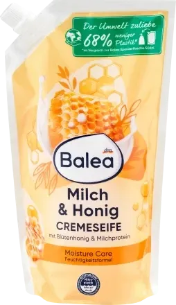 РІДКЕ МИЛО МЕД З МОЛОКОМ ЗАПАСКА BALEA, 500 ML. (НІМЕЧЧИНА) Львів