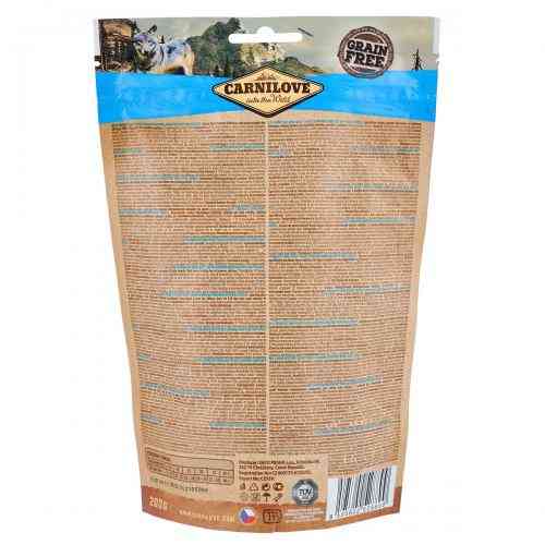 Лакомство Carnilove Dog Semi Moist Snack Sardines with Wild Garlic для собак для замедления процессов старения с сардиной и др. Киев