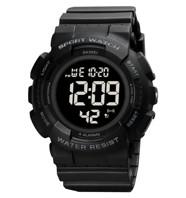 Мужские наручные спортивные часы Skmei 2081 Черный с черным Винница - изображение 2