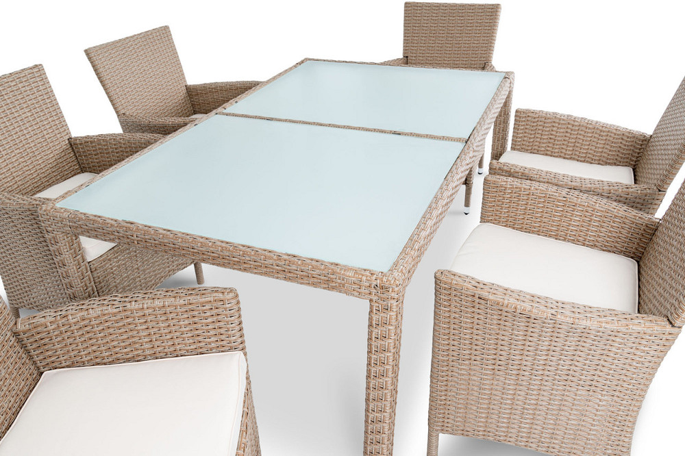 Садові меблі Di Volio VERONA 6+1 бежево-кремові Київ - фото 8