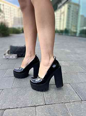 Туфлі жіночі SOFIS чорні лаковані шкіра каблук 12.5см розмір 36 (5276) Коломия