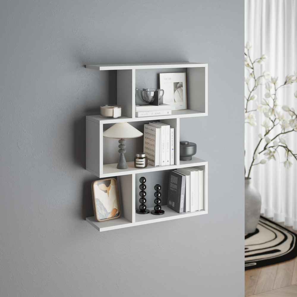 Полка для книг навесная VAYS M-50 Белый Львов - изображение 1