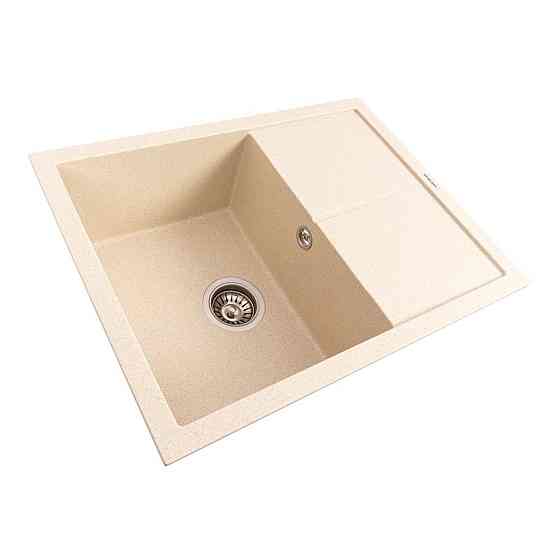 Кухонна мийка гранітна VALESO 6550 CRIPTA (пісок) Коломыя