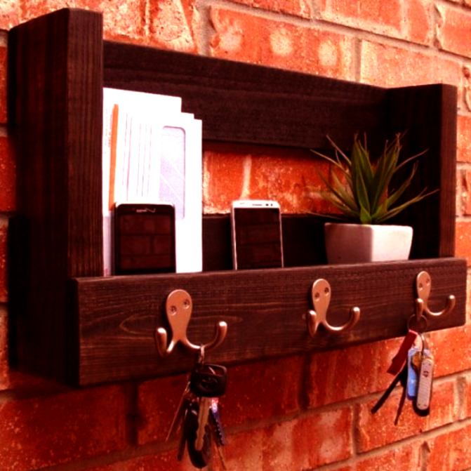 Ключница деревянная 