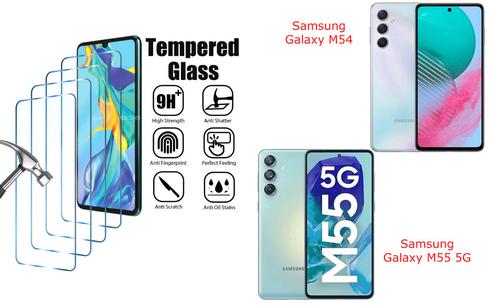 Захисне скло ArmorGlass для Samsung Galaxy M54, Galaxy M55 5G – стійке до подряпин та ударів Київ - фото 1
