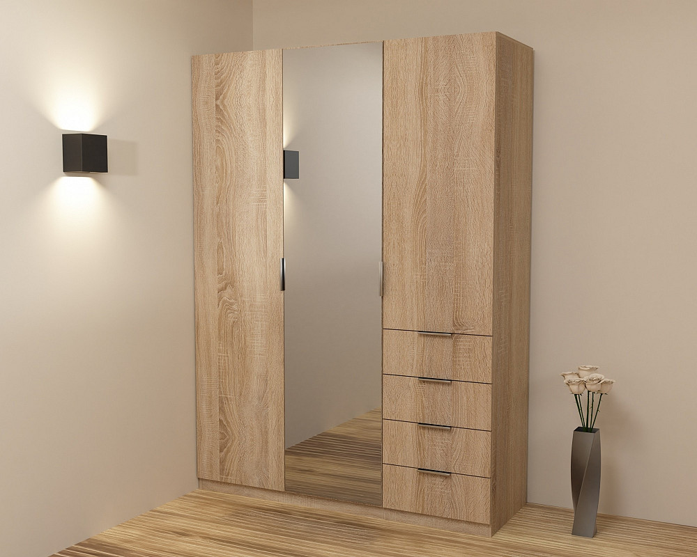 Шкаф Кристалл 2, Дуб Сонома, 1500х520х2100 Львов - изображение 2