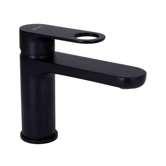 Змішувач для раковини Qtap Jay QTJAY270BLM45545 (k35), одноважільний, низький, Black Matt Харків