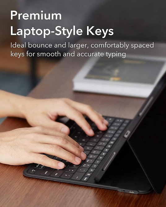 Б/У Чехол-клавиатура ESR Ascend Lit для iPad Air 13 2024 и iPad Pro 12.9 iPad Pro 6/5/4/3 поколения 2022 2021 2020 и 2018 лет Днепр - изображение 8