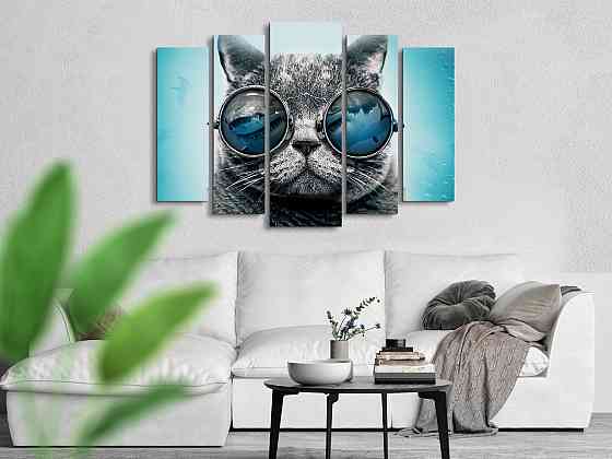 Модульна картина Кіт Art-269_5 ( 80х118см ) Київ