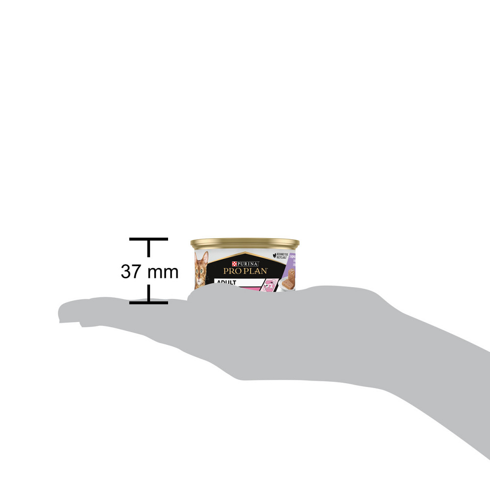 Вологий корм PRO PLAN Delicate для дорослих котів з чутливим травленням, мус, з індичкою, 85 г Київ - фото 4