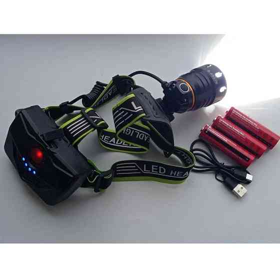 Компактный налобный фонарь Police BL-A14-3-P90, Мощный налобный LED фонарь прожектор WE-38 Львов