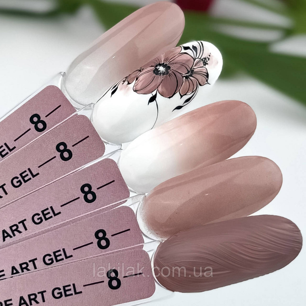 Гель-фарба для омбре Crooz Art gel ombre № 08 (нюд з холодним підтоном) 3мл Херсон - фото 1