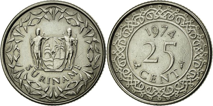 Суринам 25 центов 1974 г (АВ) Полтава - изображение 1