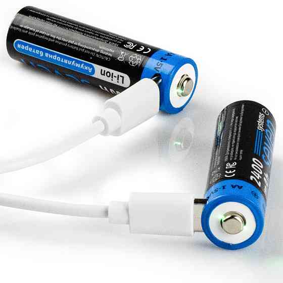 Акумуляторна батарейка SEVEN AA 1.5V Li-ion 2 шт Київ