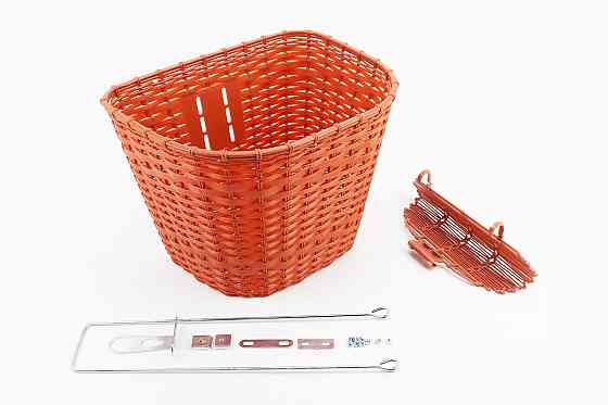 Кошик багажний передній 26" з кришкою, пластмасовий, коричневий TH-057 Київ