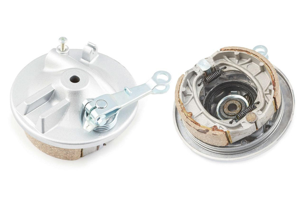 Кришка гальмівного барабана (перед) мопед Дельта (+колодки) Мукачево - фото 1