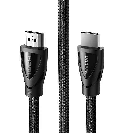 HDMI кабель V2.1 UGreen HD140 з підтримкою 8K@60Hz 4K@120Hz 80401 (Чорний, 1м) Николаев