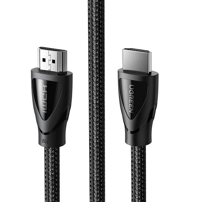 HDMI кабель V2.1 UGreen HD140 з підтримкою 8K@60Hz 4K@120Hz 80401 (Чорний, 1м) Николаев - изображение 2