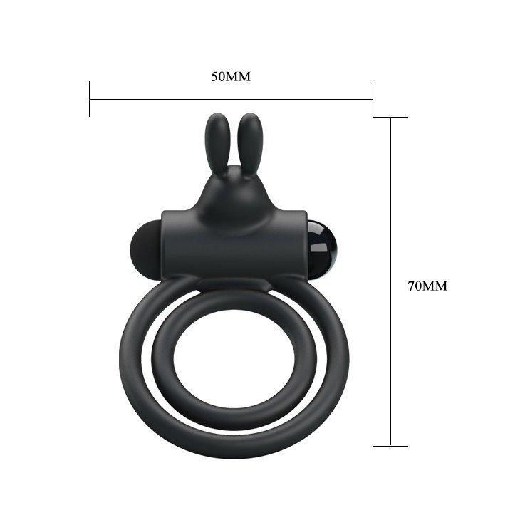 Ерекційне кільце - Pretty Love Osmond Cock Ring Black Sex Aura Київ - фото 6