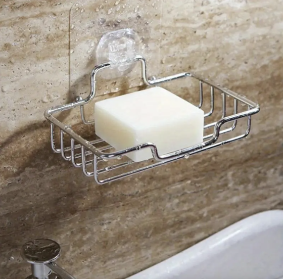Настенная мыльница для мыла и губок с нержавеющей стали самоклейка Винница