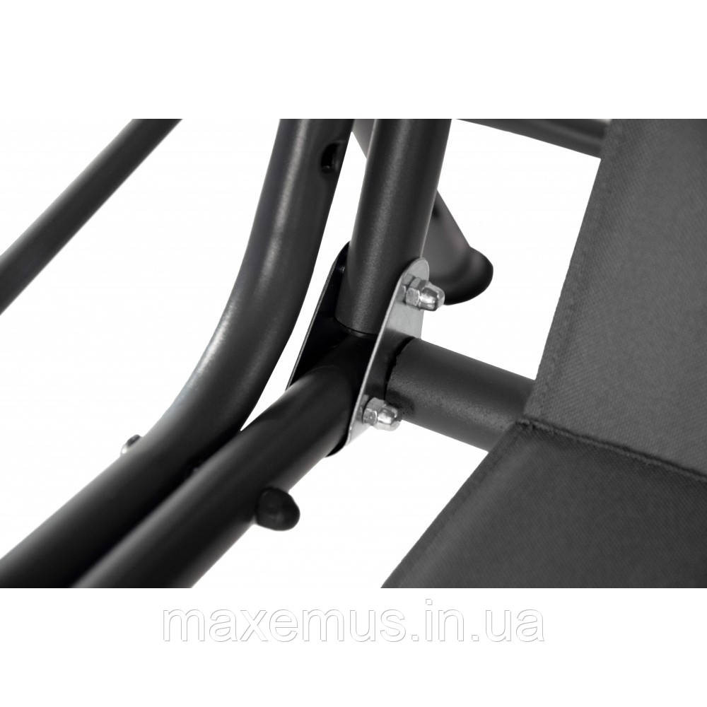 Садовые качели Bonro Relax для сада и дачи 3-х местная качели с навесом серая Мостиска - изображение 16