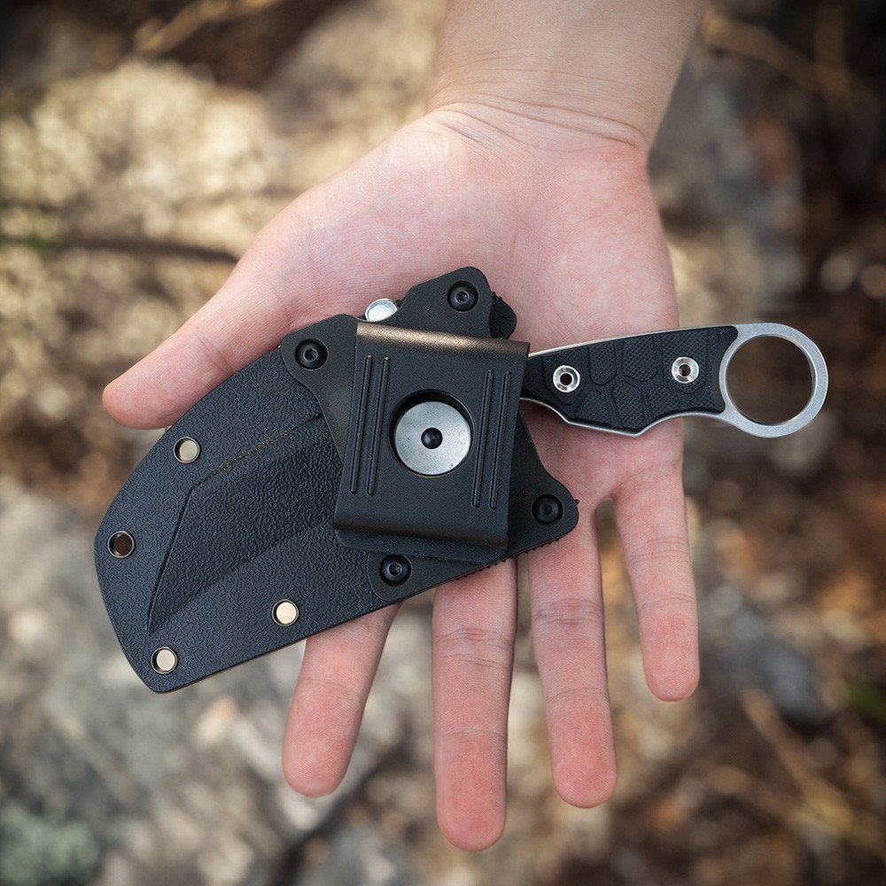 Ніж фіксований туристичний Ruike FS68, (8.6 см) 14C28N / G10 чорний Київ - фото 19