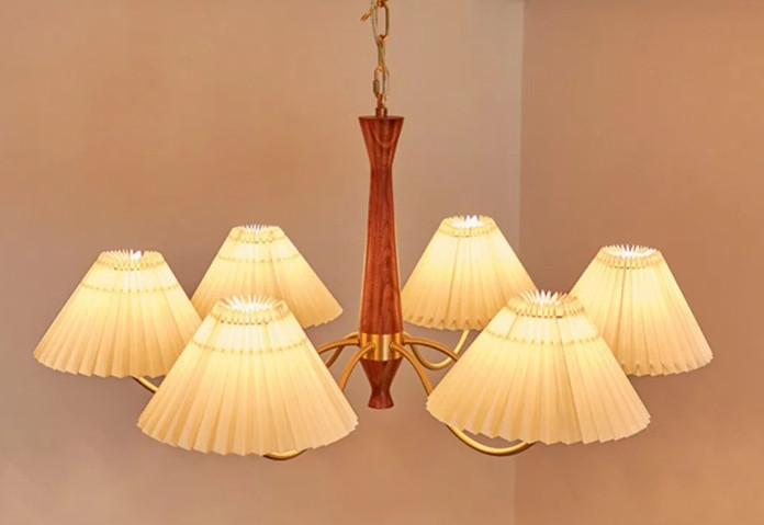 Люстра светодиодная потолочная 6912 Патриция (Золотистый) 6 плафонов Киев - изображение 5