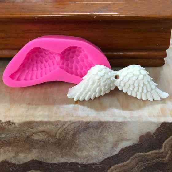 Молд силиконовый Крылья Ангела 115 на 45 мм розовый Киев