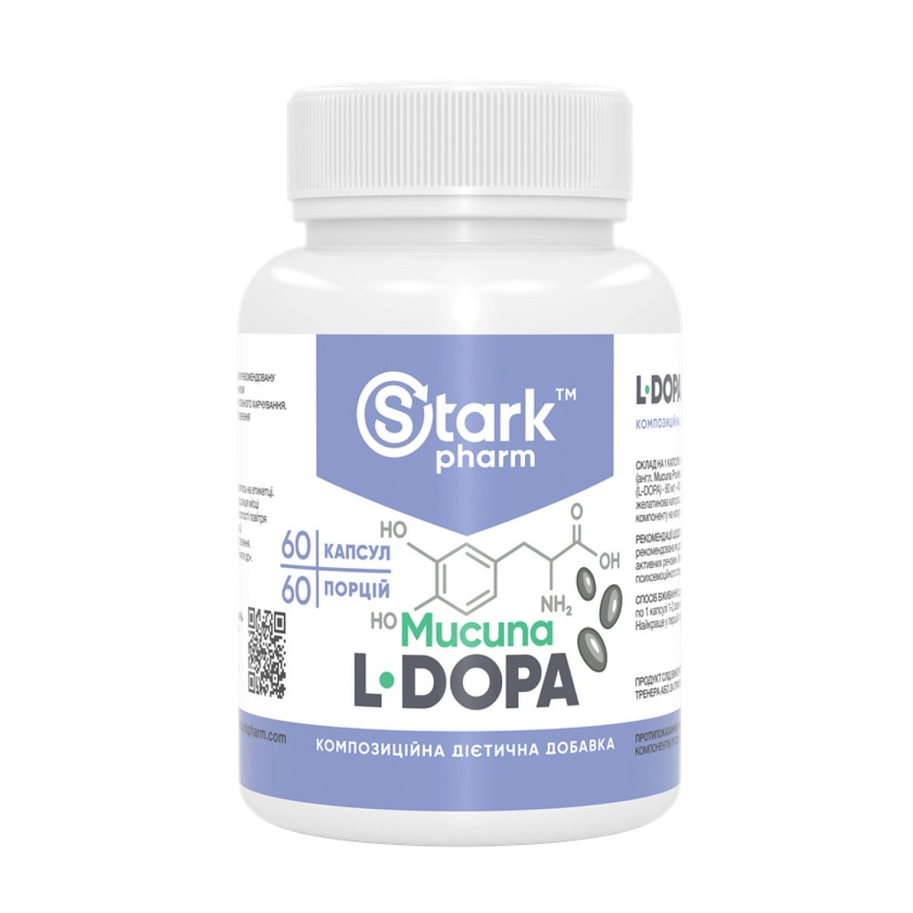 Допа мукуна Stark Pharm L-Dopa Mucuna 400mg 60 caps Київ - фото 1