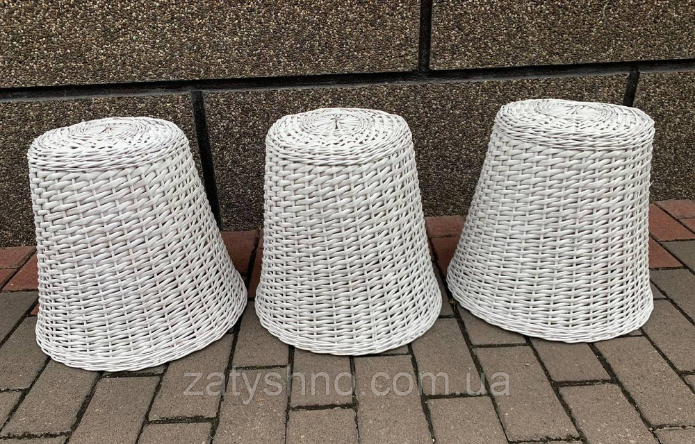 Набор белых плетеных люстер из лозы Киев - изображение 1