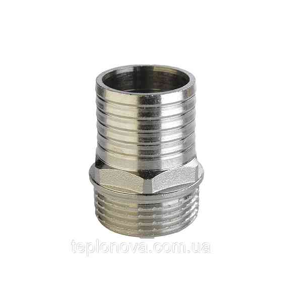 Штуцер никелированный 1″НР х 25мм штампованный А2070А(нк) VA Черновцы