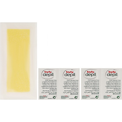Восковые полоски Byly Для депиляции чувствительной кожи тела с Миндалем и Ванилью 20 шт (8411104043367) Винница - изображение 2