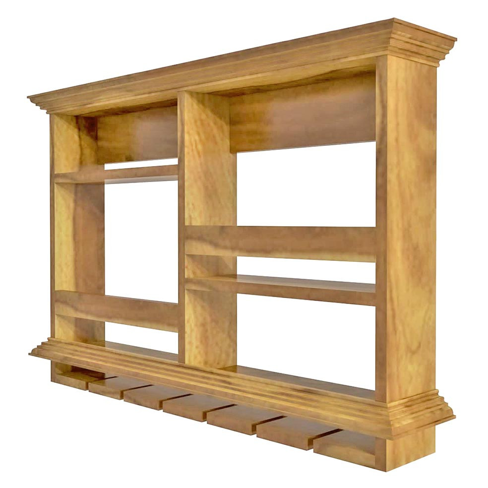 Настінна винна полиця "Сімохо" сієна Миколаїв - фото 1