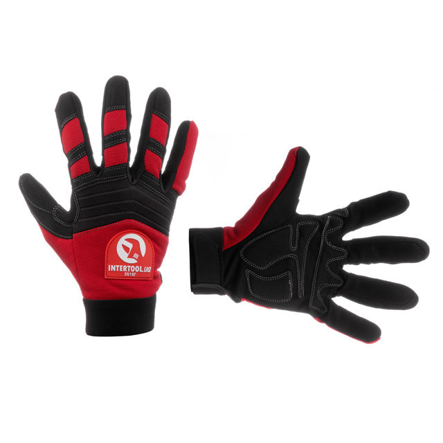 Рукавичка Microfiber, зі вставками спандексу і неопрену, потовщене неопренове покриття долоні, еластичний манжет на липучці, 9" Київ - фото 1