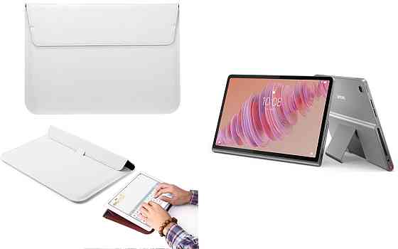 Чохол-конверт VitoCase для Lenovo Tab Plus 2024, з функцією підставки для планшета Білий Київ