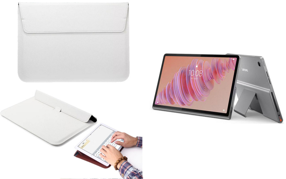 Чохол-конверт VitoCase для Lenovo Tab Plus 2024, з функцією підставки для планшета Білий Київ - фото 1